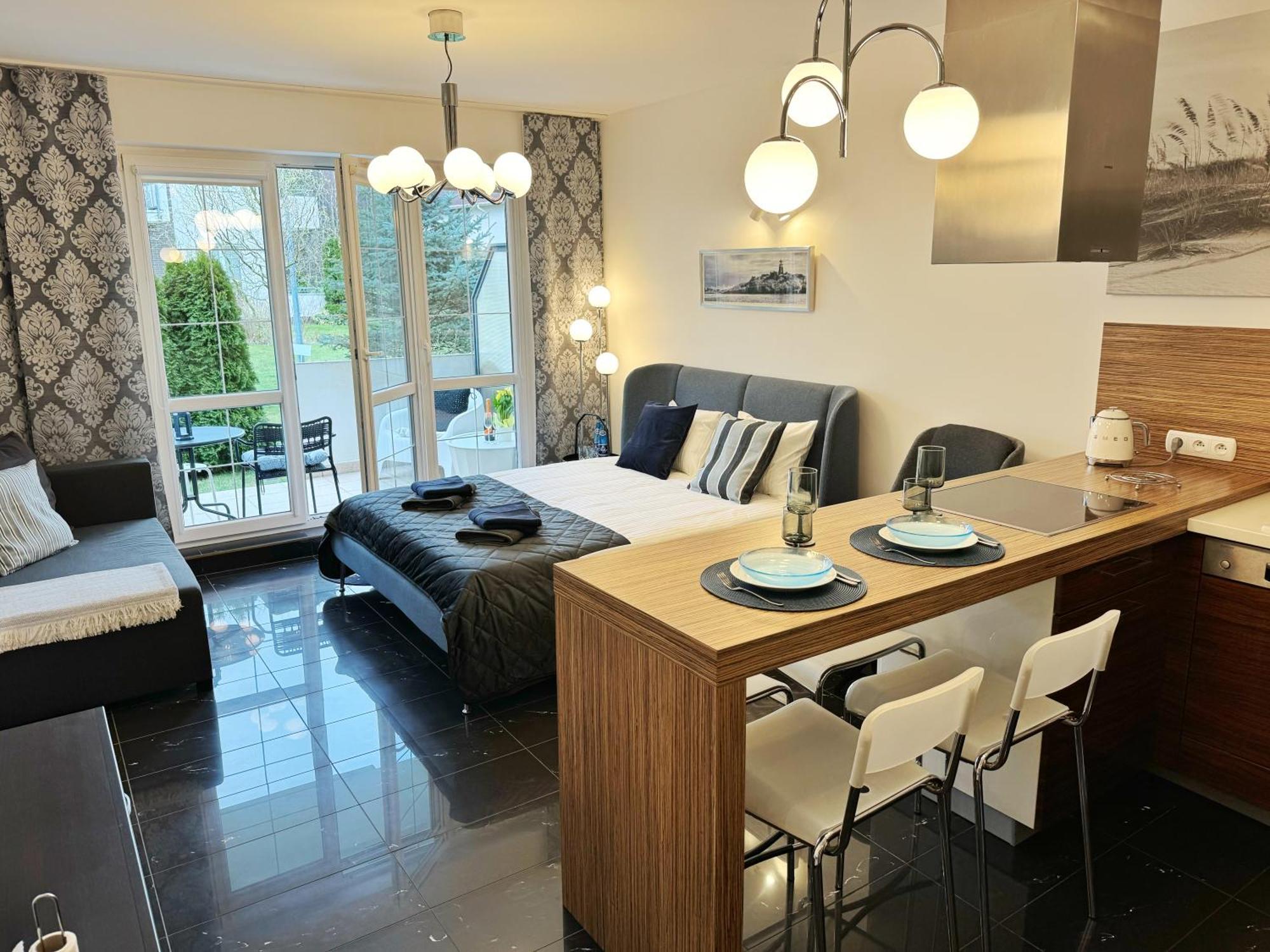 Baltic Apartament Studio Z Ogrodkiem Grzybowo Kolobrzeg Esterno foto
